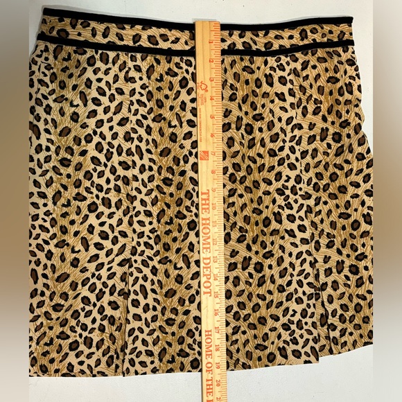 EP Pro Golf Skort 12Multicolored Animal Print Black Trim  Side ZIP Lining EUC - Picture 11 of 12